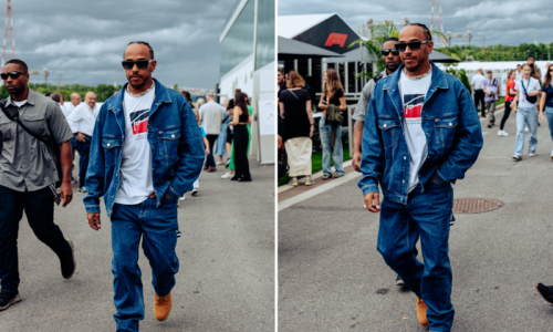 Lewis Hamilton身穿TOMMY HILFIGER现身F1加拿大大奖赛