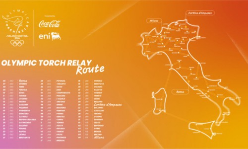 2026年米兰科尔蒂纳冬奥会揭晓奥运火炬传递完整路线